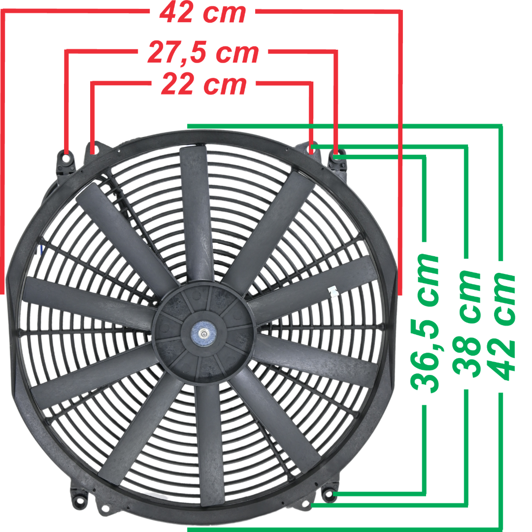 Eletro Ventilador Universal 16 Polegadas Para Radiador Ev16